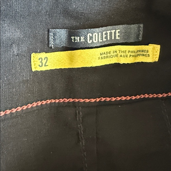 Anthropologie Maeve The Collette Linen Edition Sz 32 Black Wide Leg Cropped - Picture 7 of 7